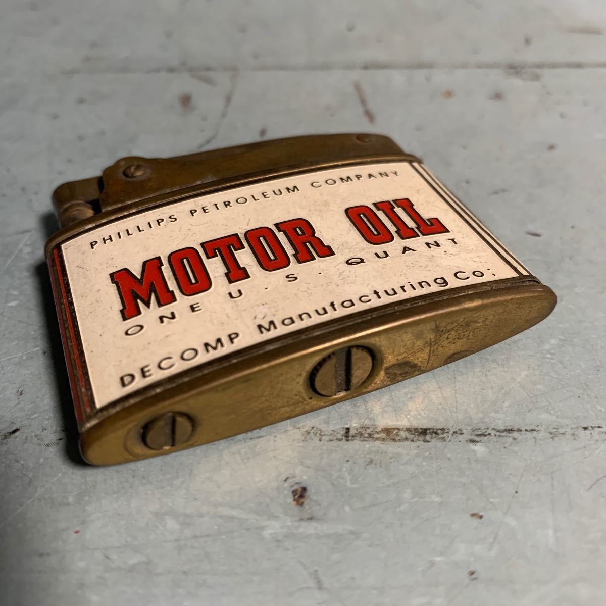 Phillips 66 フィリップス66 オイルライター MOTOR OIL ビンテージ 昭和レトロ (8690)_画像3