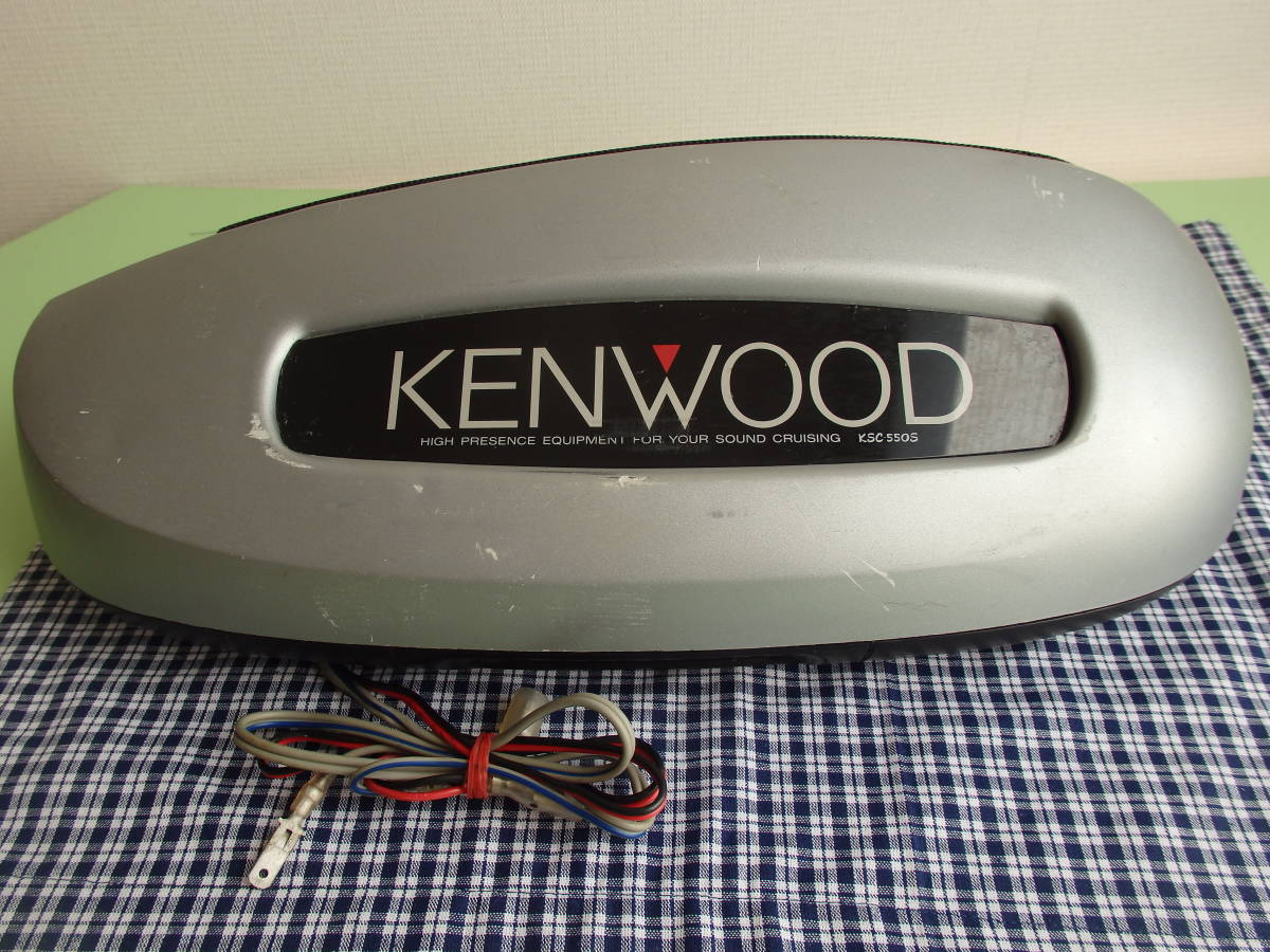 【置き型スピーカー】KENWOOD　KSC-550S　4WAY　4スピーカー　ケンウッド　背面電飾点灯OK！_背面にキズ有り