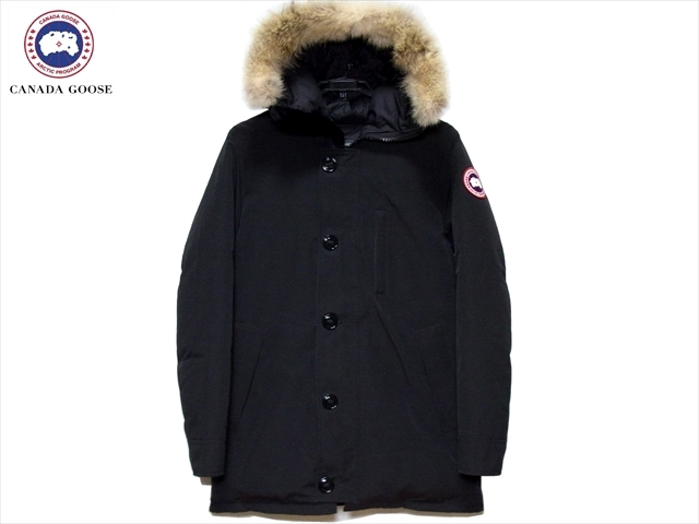 美品 CANADA GOOSE カナダグース JASPER PARKA ジャスパー ダウンジャケット BLACK 黒 ブラック メンズM M/M 正規品_画像1