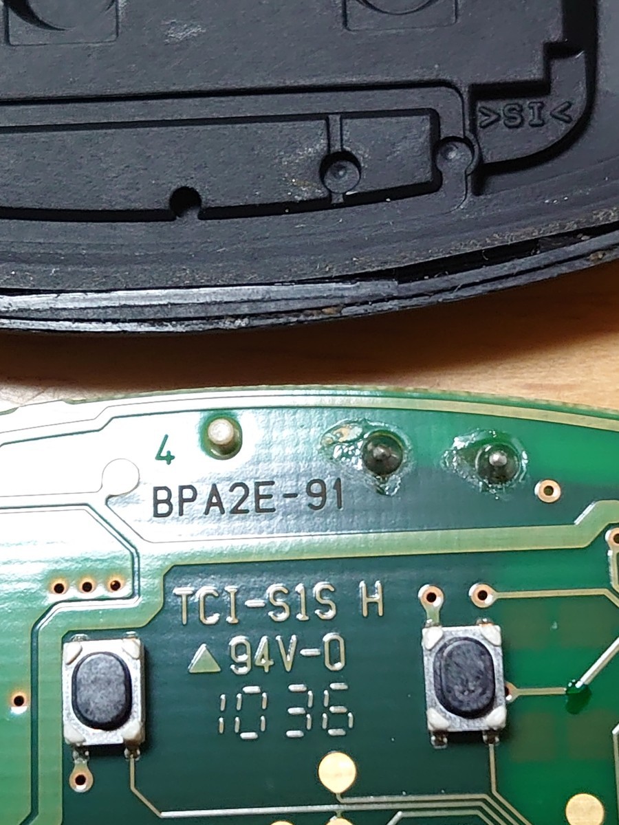B-871 BPA2E-91 日産 純正 スマートキー キーレス 2ボタン エクストレイル ノート E12 マーチ K13 キューブ Z12 周波数確認済み！_画像6