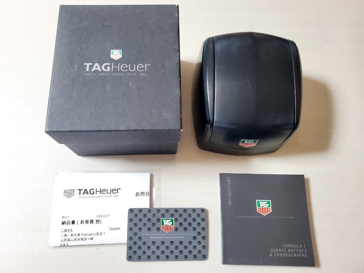 TAG Heuer タグホイヤー FORMULA1【WAC111D】2022年メーカーOH済☆ブラック 41mmケース ラージフェイス 純正ブレスの画像6