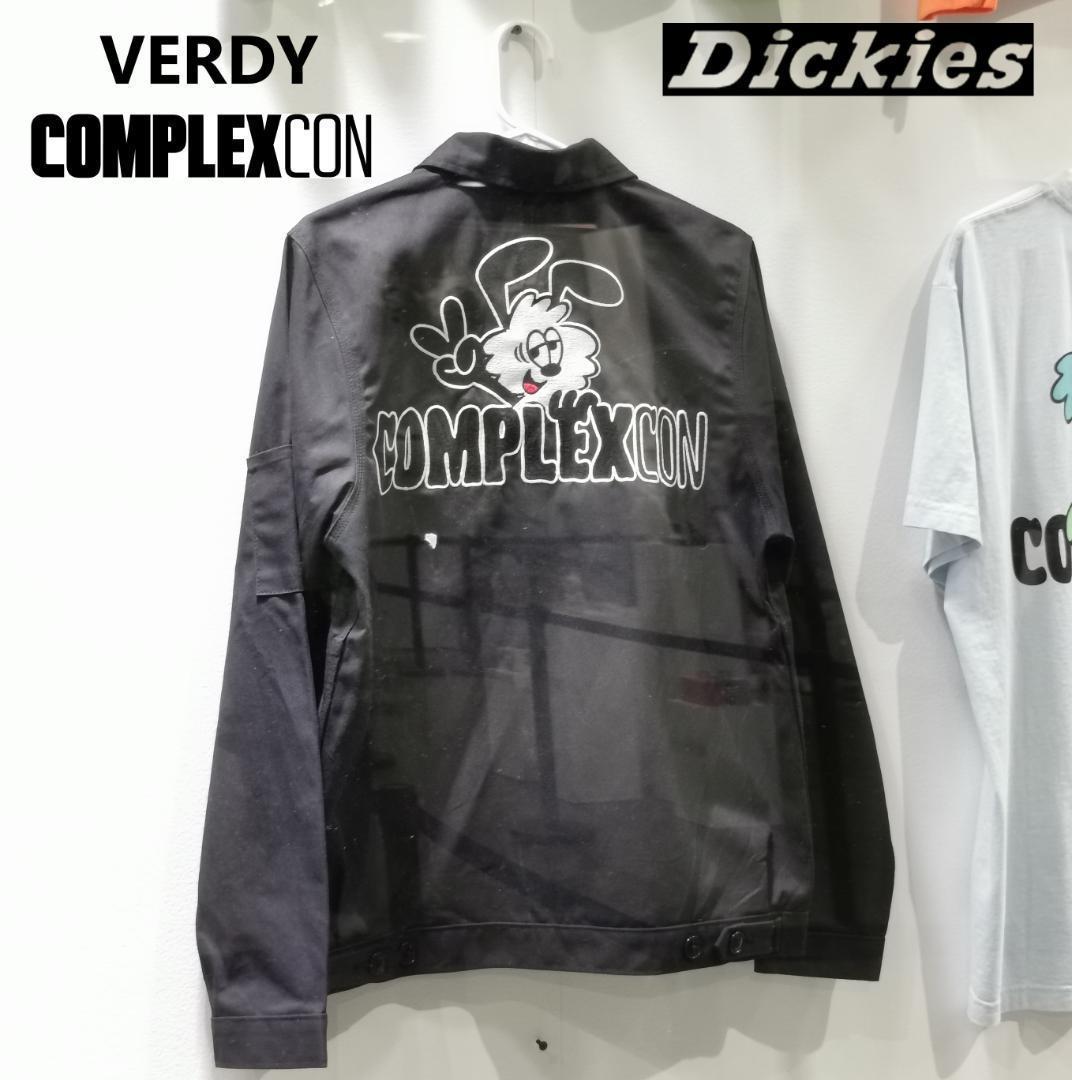 ComplexCon限定 新品 VERDY DICKIES ジャケット ブルゾン ワークジャケット Girls Don't Cry コンプレックスコン  全面刺繍