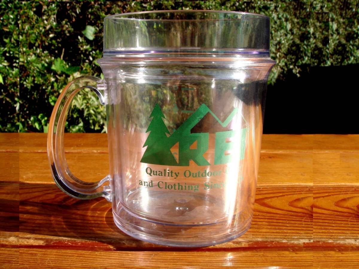 入手困難★デッドストック【Thermo Serv】お宝★REI Insulated Clear Mug/アールイーアイマグ★稀少Made in U.S.A.♪_家の中に保管しておりました