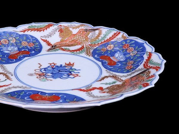 fboh-C414mS 大聖寺伊万里 金襴手 鳳凰に生け花 宝尽くしの図 8 fboh-C414mS 大聖寺伊万里 金襴手 鳳凰に生け花 宝尽くしの図 8