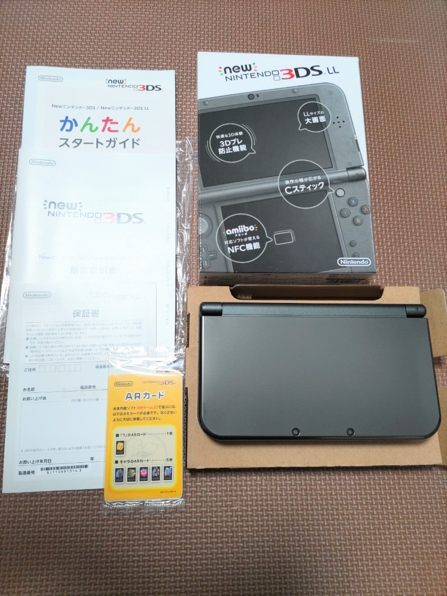 美品 Newニンテンドー3DS LL本体 メタリックブラック New3DSLL ニンテンドー Nintendo 3DS LL 任天堂 New Nintendo3DSLL ニンテンドー3DS_画像1