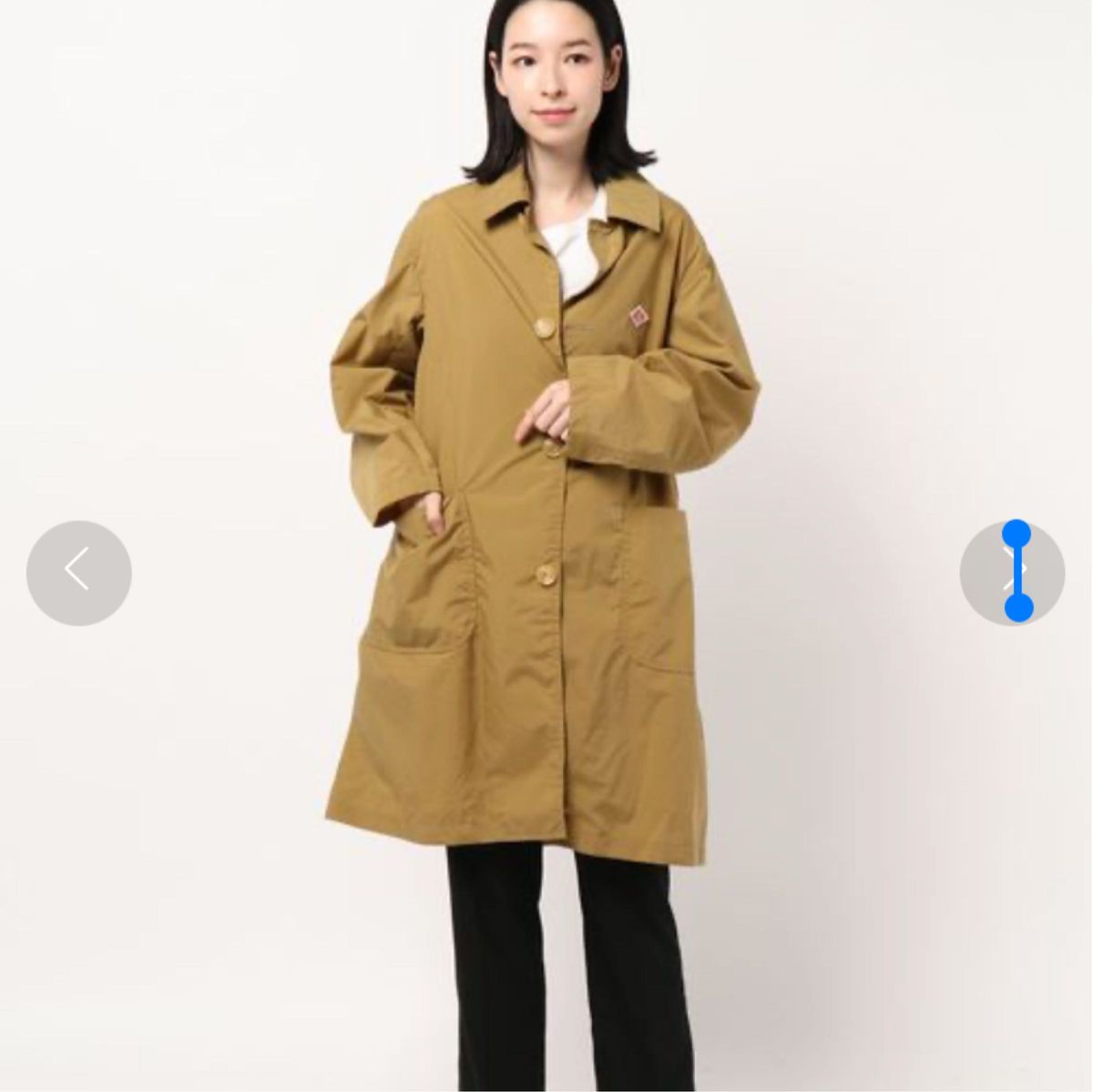 美品 ダントン DANTON ステンカラーコート サンドベージュ 春 美品 ダントン DANTON ステンカラーコート サンドベージュ 春