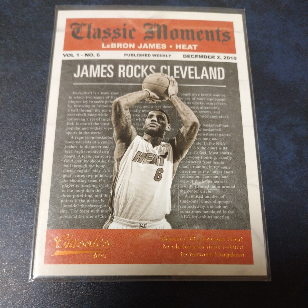 【LeBron James】2010-11 Classics Classic Moments_画像1