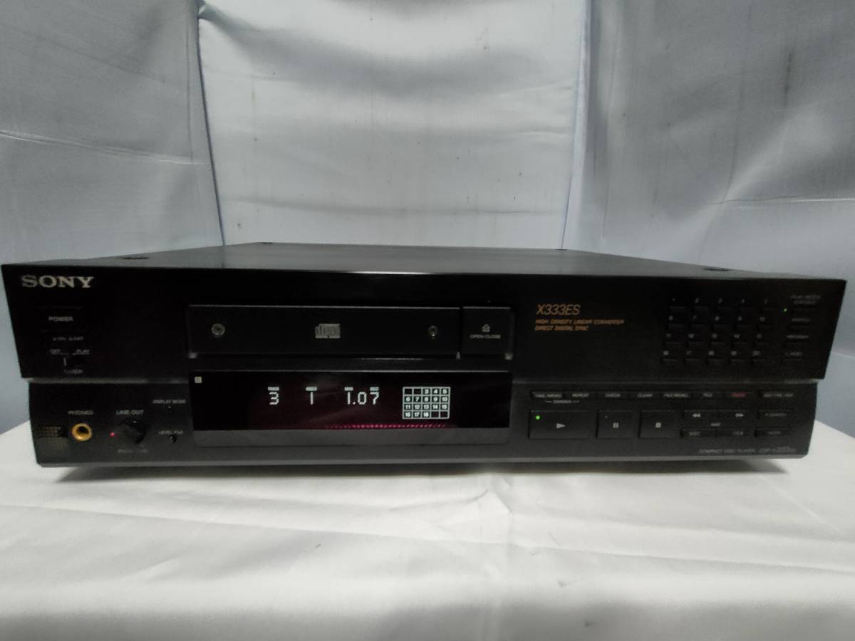 ★★SONY ソニー CDプレーヤー CDP-X333ES　リモコン付・メンテ済動作品★★_画像1