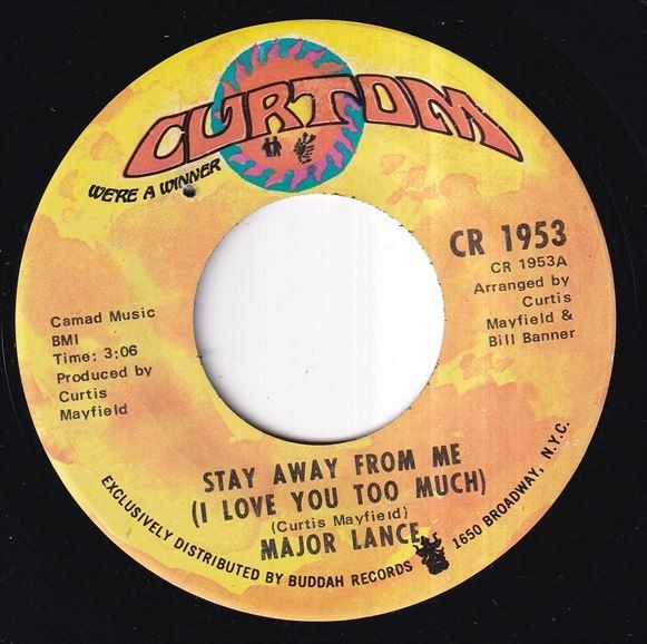 Major Lance - Stay Away From Me (I Love You Too Much) / Gypsy Woman (B) I164_7インチ大量入荷しました。