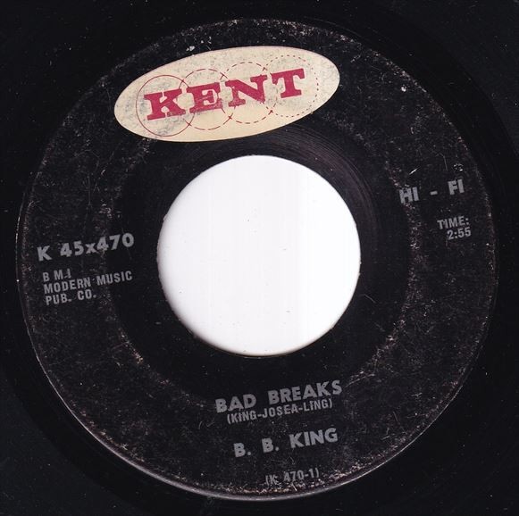 B.B. King - Bad Breaks / Growing Old (B) I523_7インチ大量入荷しました。