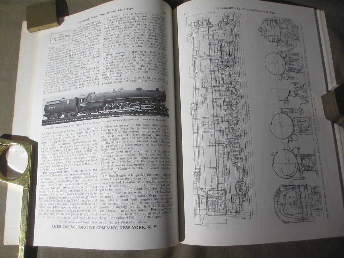 ”No.32”TRAIN SHED CYCLOPEDIA　米国蒸機図面集　希少な「SP ”4-10-2”」、「UP ”4-12-2”」：1927 LOCOMOTIVE CYCLOPEDIA 1975年5月刊_画像3