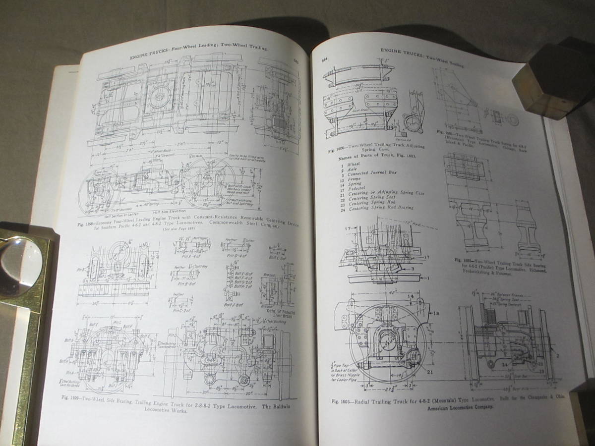 ”No.32”TRAIN SHED CYCLOPEDIA　米国蒸機図面集　希少な「SP ”4-10-2”」、「UP ”4-12-2”」：1927 LOCOMOTIVE CYCLOPEDIA 1975年5月刊_画像10