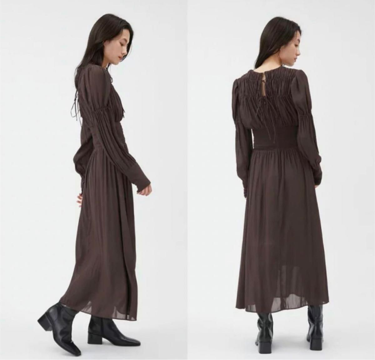 FRAY I D(フレイ アイディー) ウエストシャーリングシフォン FRAY I D(フレイ アイディー) ウエストシャーリングシフォン