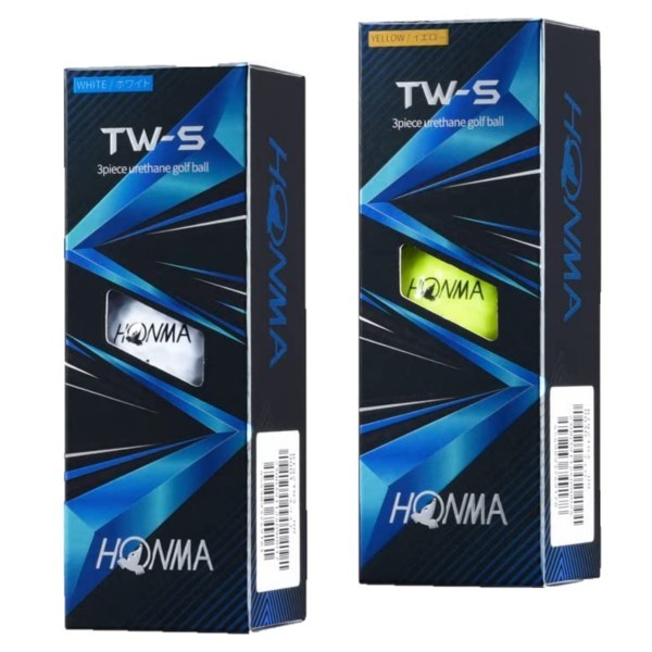 新品 ホンマ TW-S 2021年モデル イエロー 12ダース ゴルフボール HONMA TWS 黄色 144個 スピン 飛距離 エコボール 送料無料_画像2
