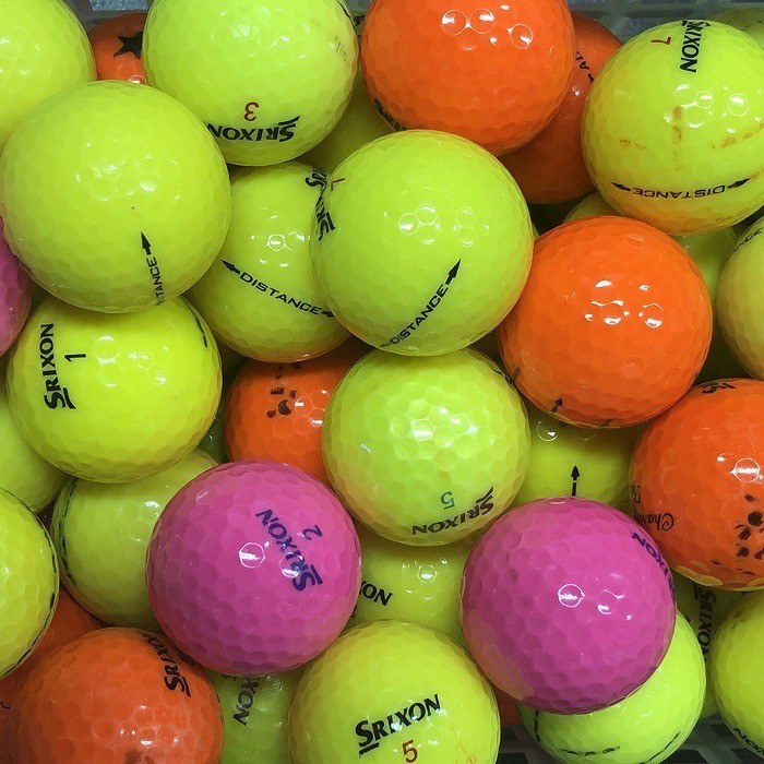 ロストボール スリクソン 各種混合 カラーボール 100個 Bランク 中古 ゴルフボール ロスト SRIXON エコボール 送料無料の画像1