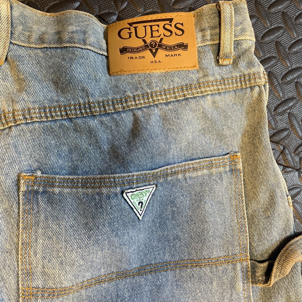 guess ジーンズ ジーパン デニム 90sオールド ビンテージデニム アイスブルー ゲス w34 _画像7