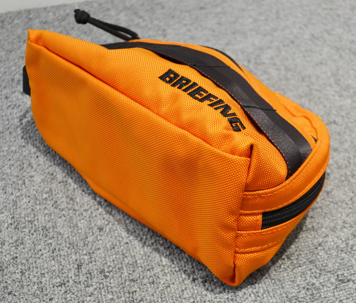 美品！ブリーフィング BRIEFING ラウンドポーチ ROUND POUCH AIR CR ORANGE_画像6