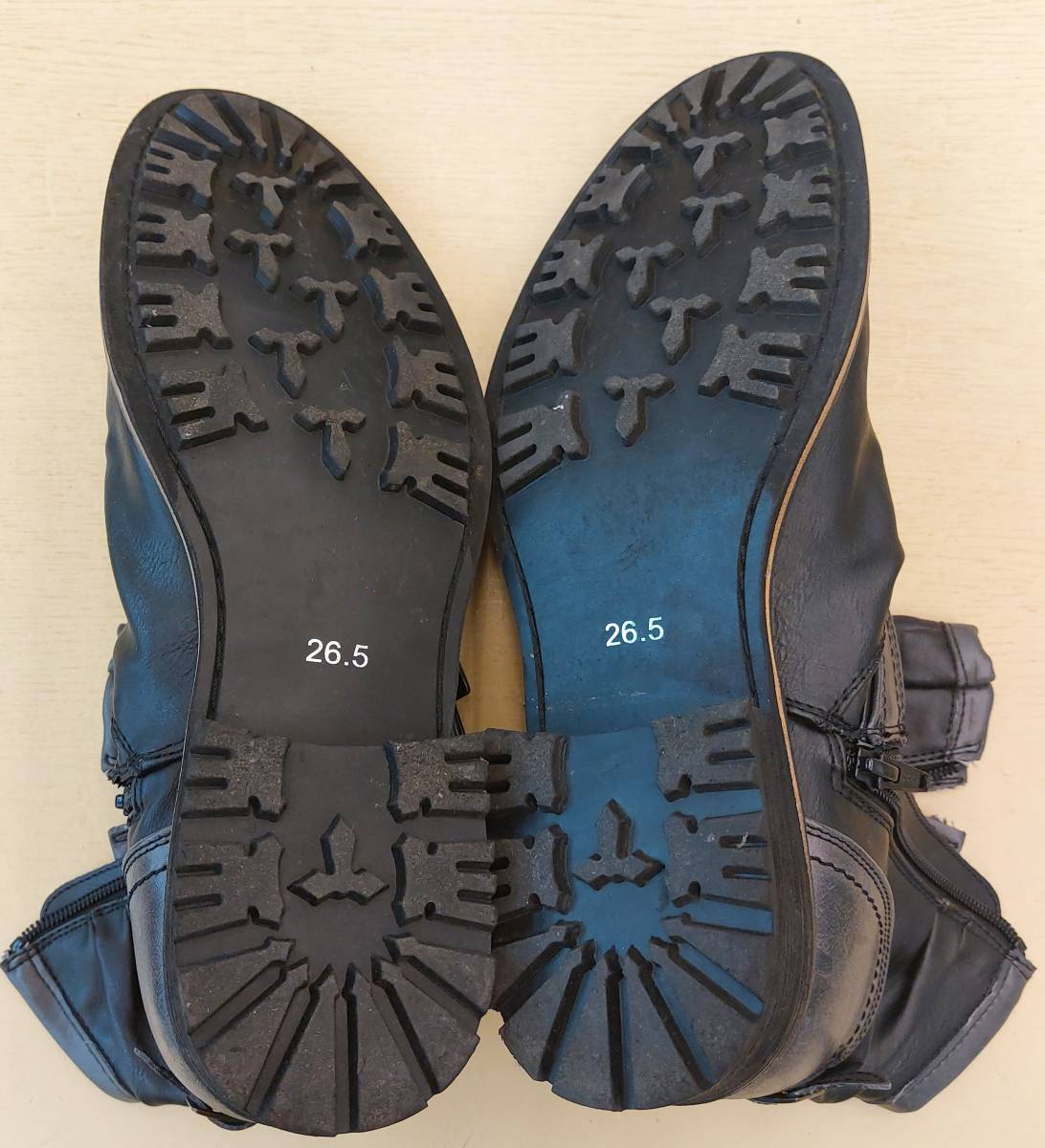 ほぼ新品　イサム　isam by tokyo-s ショートブーツ 26.5cm 黒ブラック靴シューズ　ゆうパック80　ISAM_画像6