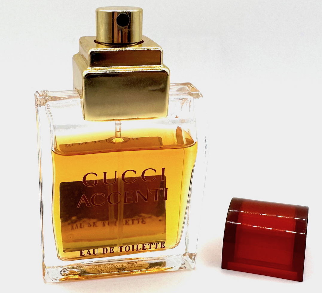 ★グッチ香水・GUCCI ACCENTI EDT. 30ml NATURAL SPRAY(グッチ アチェンティ30mlスプレー)・展示USED/残約90%約27ml/箱無/廃盤/超激レア_フルーツリキュール/シナモン スパイシー