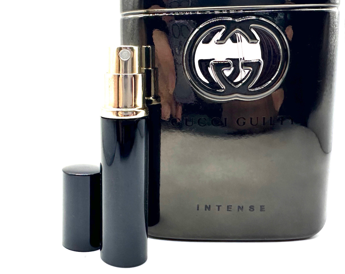 ★グッチ香水・Gucci ギルティ インテンス Guilty Intense EDT. ★3.5ml入 SPRAY 1本 ※画像左側小(黒)スプレー1本のみ出品です。_★うっとりするようなハーモニー