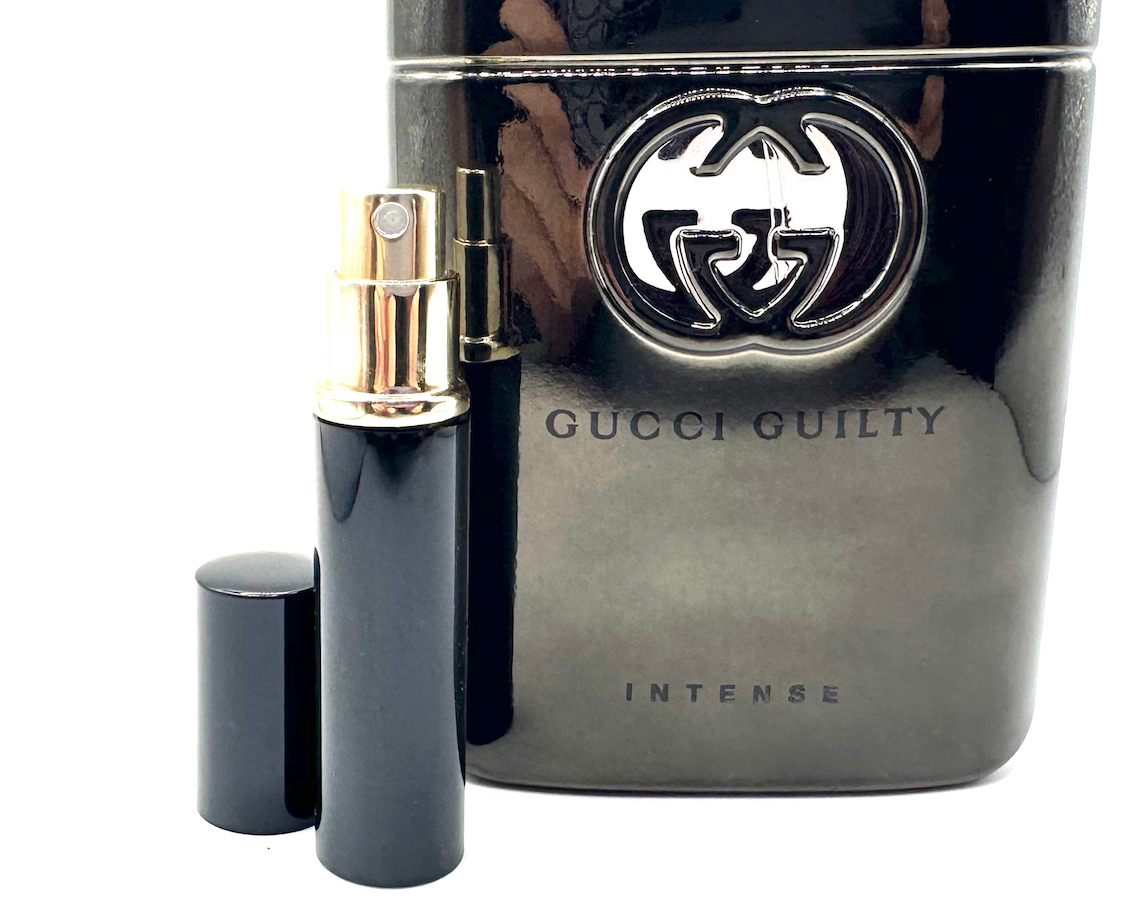 * Gucci perfume *Gucci Guilty Inte nsGuilty Intense EDT. *3.5ml go in SPRAY 1 pcs * image left side small ( black ) spray only one exhibition..