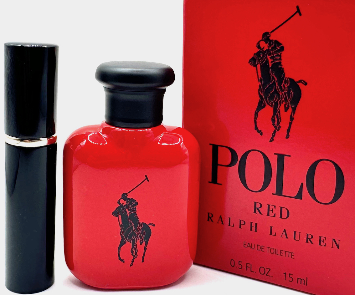 ★ラルフローレン香水・Polo Ralph Lauren RED EDT. 15ml入 Bottle with a Bonus(+3.5ml入アトマイザー特別オマケ付)・未使用_画像6