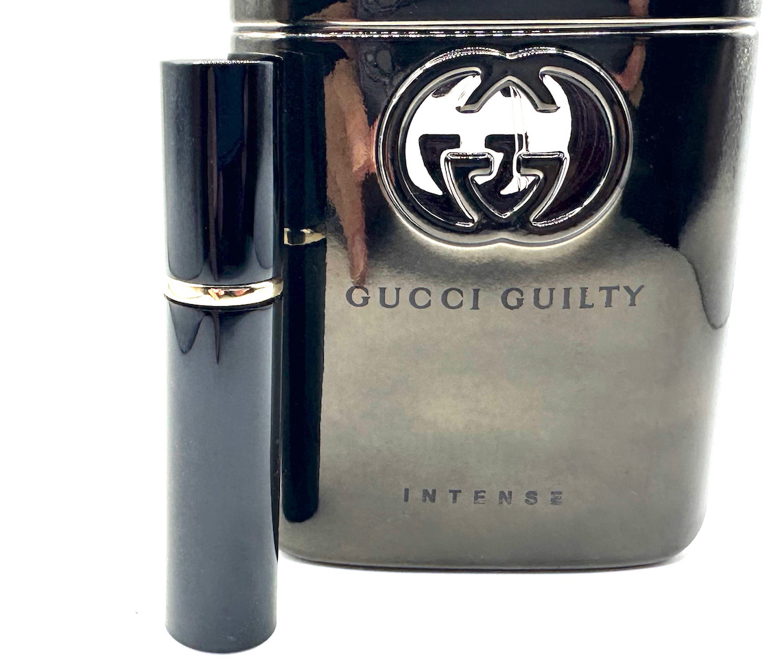 * Gucci perfume *Gucci Guilty Inte nsGuilty Intense EDT. *3.5ml go in SPRAY 1 pcs * image left side small ( black ) spray only one exhibition..