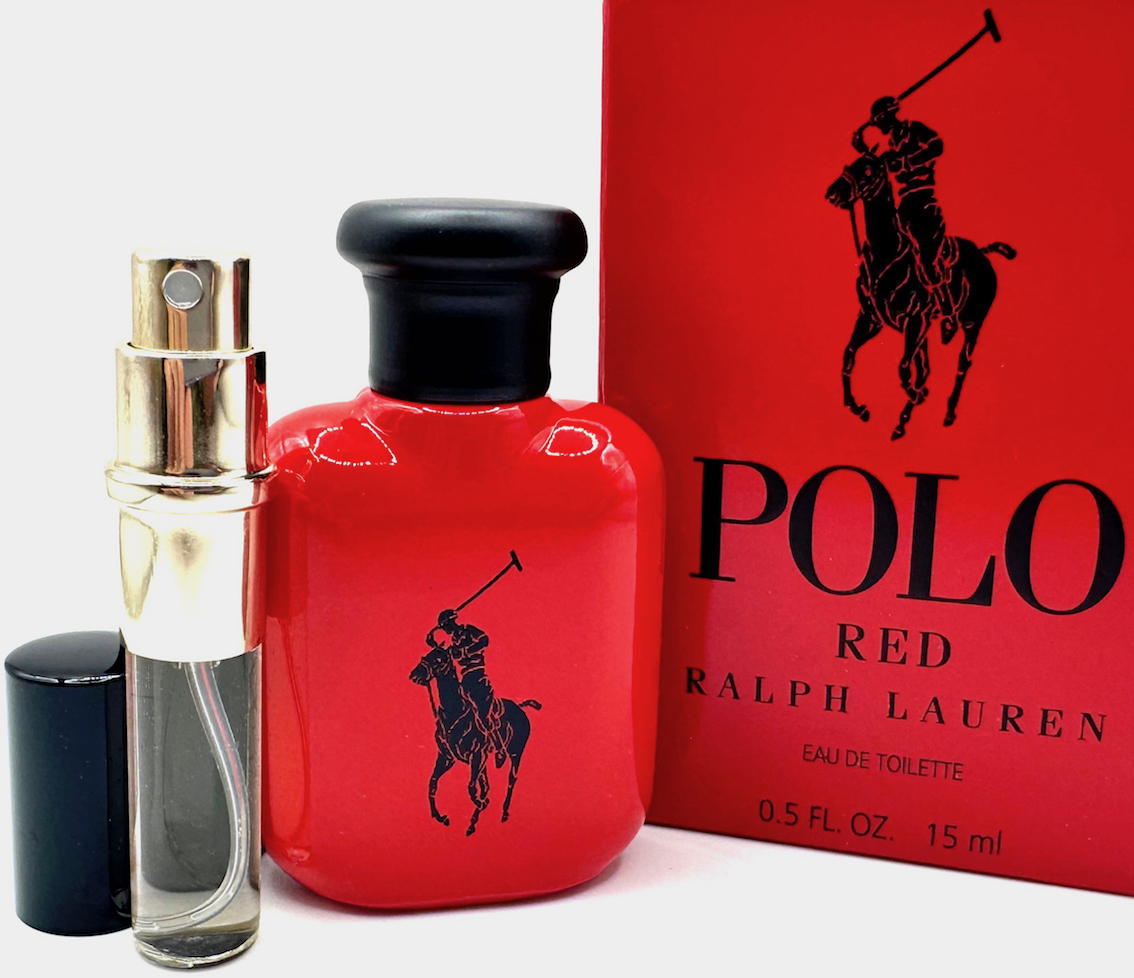 ★ラルフローレン香水・Polo Ralph Lauren RED EDT. 15ml入 Bottle with a Bonus(+3.5ml入アトマイザー特別オマケ付)・未使用_画像4