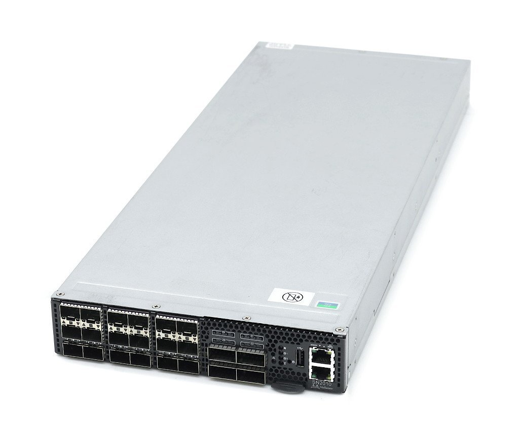 Mellanox SN2010 18ポートSFP28(25GbE)スロット 4ポートQSFP28(100GbE)スロット搭載 L3スイッチ 冗長電源 設定初期化済