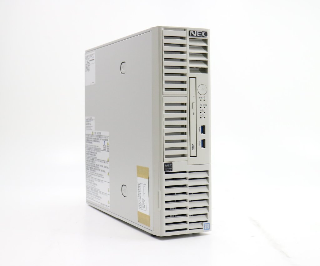 【期間限定送料無料】 NEC Express5800/T110i-S水冷 Xeon E3-1220 v6 3GHz 8GB 500GBx2台(SATA3.5インチ/RAID1構成) DVD-ROM NEC