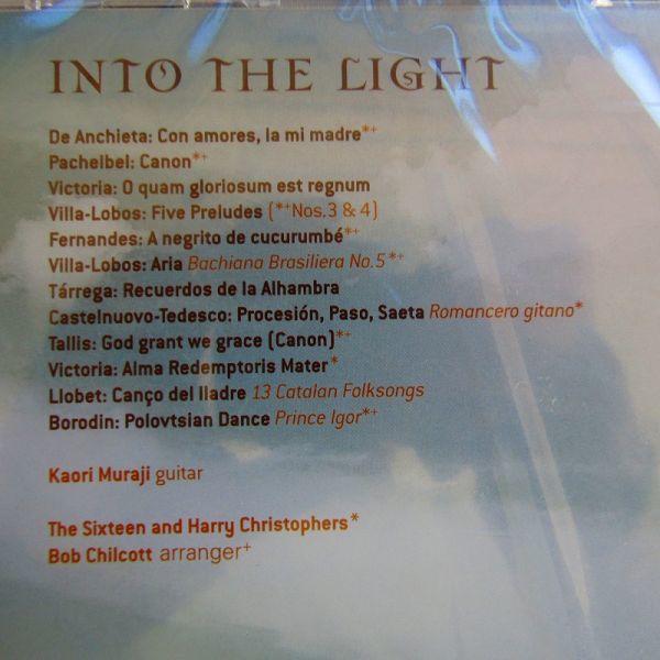 【未開封】村治佳織 & ザ・シックスティーン「Lyre & Sonnet ライア＆ソネット(英題：Into The Light)」英盤　2007年_画像2