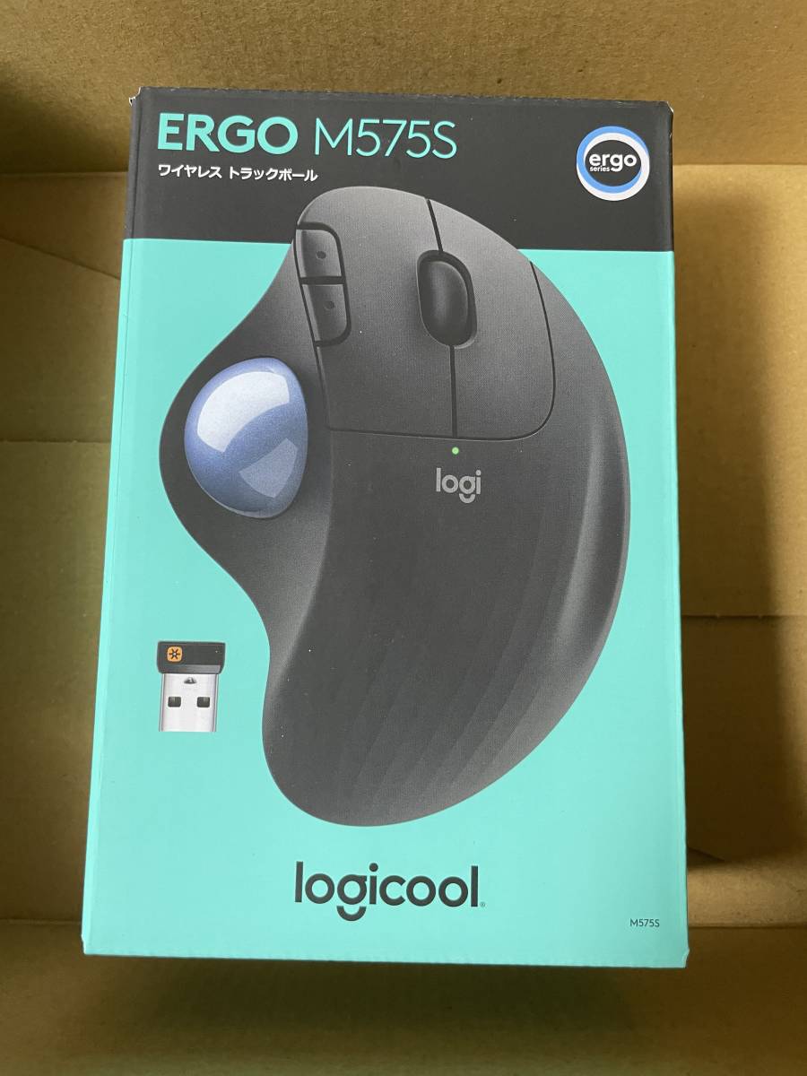 新品未開封 Logicool ロジクール ワイヤレス トラックボールマウス ERGO M575S ブラック_画像1