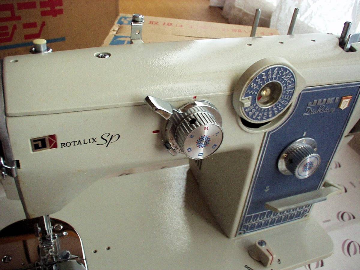 [JUKI ( Juki ) ] super auto jig The g sewing machine HZD-957( new goods )* Showa era 43 year sale * sewing box * cam * manual * outer box attaching * junk 