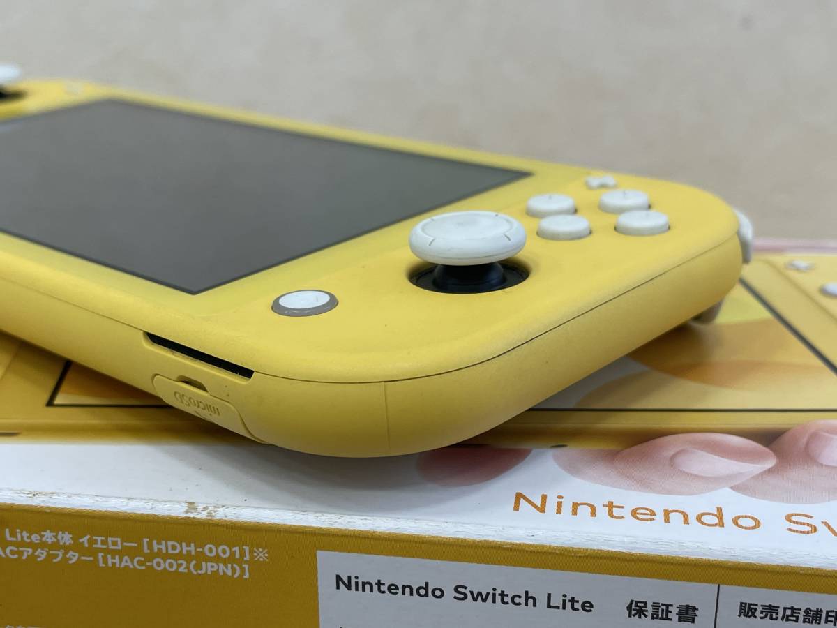 1円 ～ Nintendo HDH-001 Nintendo Switch Lite イエロー 黄色 ゲーム機 本体 動作確認済_画像6