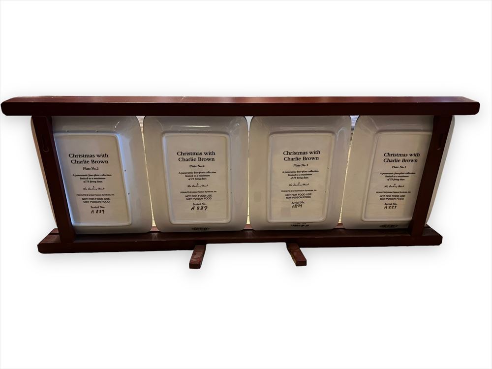 peanuts Danbury Mint Panoramic 4-Plate Collection/スヌーピー peanuts Danbury Mint Panoramic 4-Plate Collection/スヌーピー
