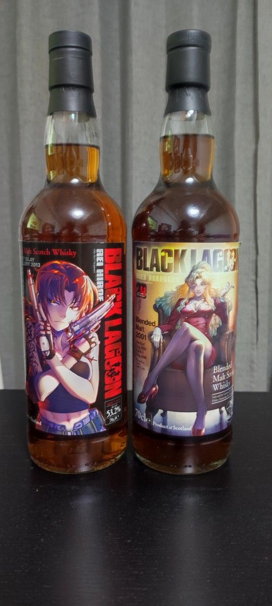 BLACK LAGOON ラベルウイスキー2本