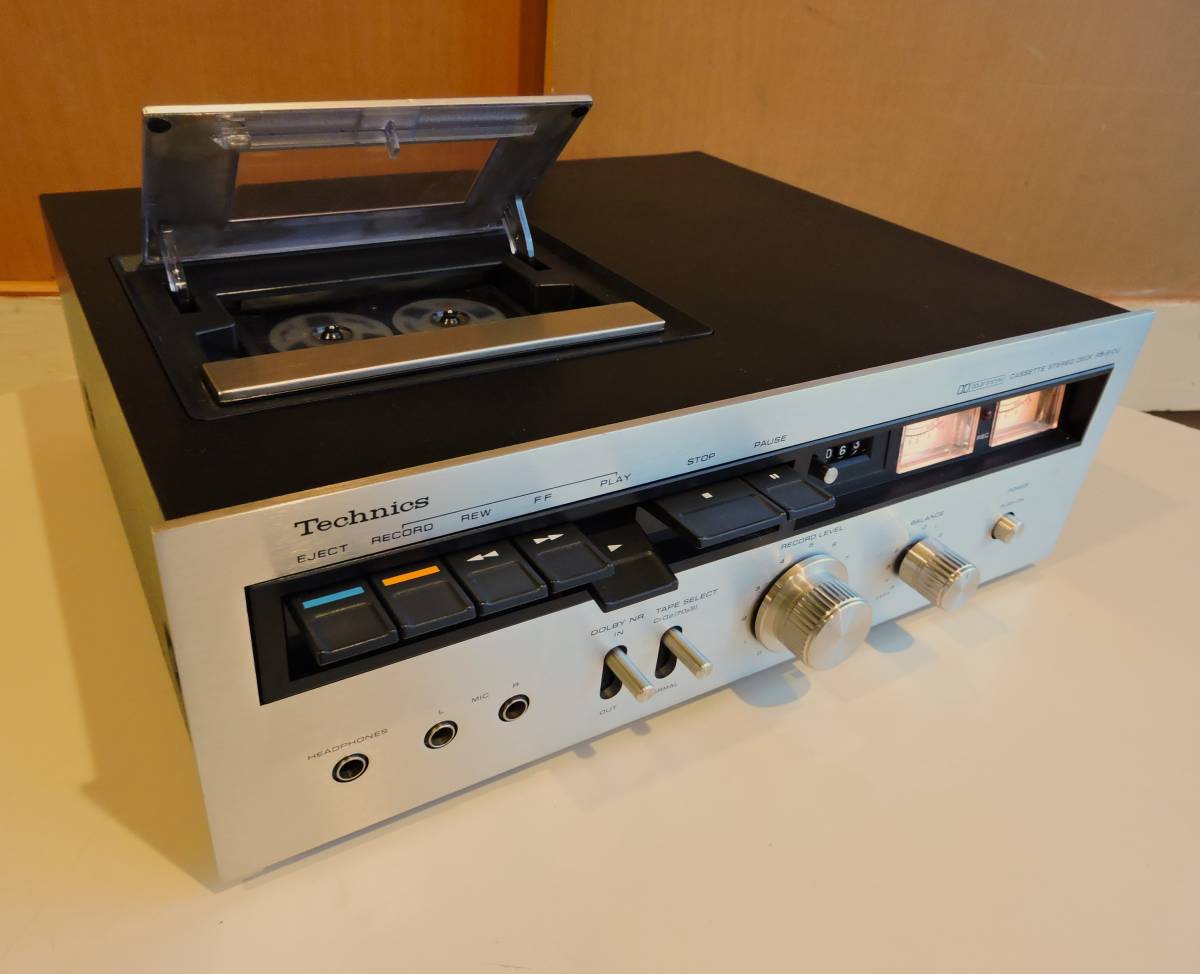 70s Technics ステレオ・カセットデッキ RS-610U 整備済み 動作正常 良音 ビンテージ オーディオ 昭和レトロ 使用頻度低_使用頻度低。各部動作正常