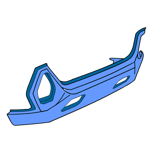 エルグランド DBA-TE52 リアフィニッシャーパネル GAE 74167_画像3