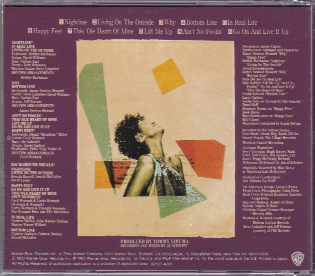 AOR/アーバンメロウ/ブラコン■RANDY CRAWFORD / Nightline (1983) 廃盤 Nick DeCaro, Jeff Porcaro, David Lasley, Arnold McCuller_画像2