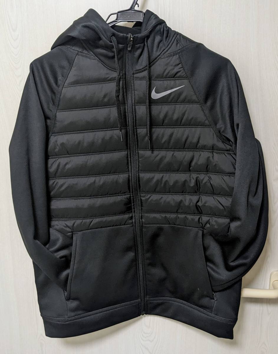 ★NIKE THERMA FULL-ZIP TRAINING JKT★ナイキ サーマ ハイブリッド 中綿 ジャケット★黒 サイズM★CZ4343-010★_画像1