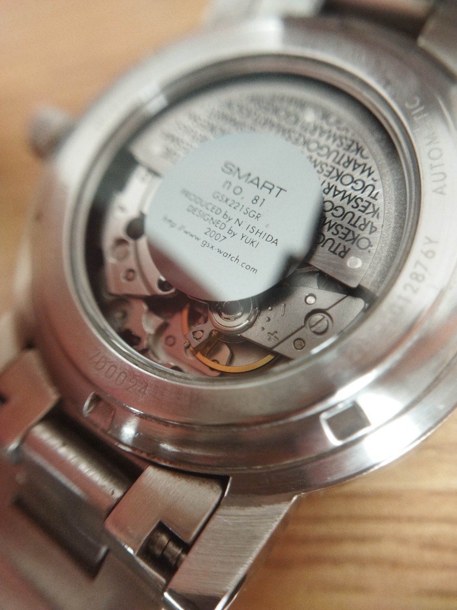 GSX　ジーエスエックス　自動巻腕時計　GSX221　smart no.81_画像8
