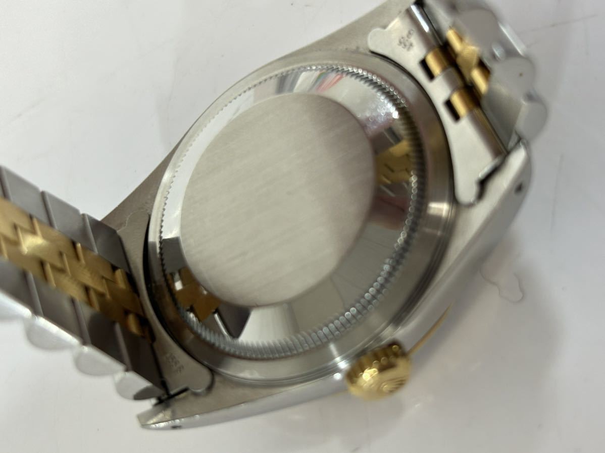 稼働品　Rolex ロレックス　DATE JUST デイトジャスト　自動巻き 腕時計 16233 シルバー　ゴールド　OYSTERPERPETUAL X番_画像4