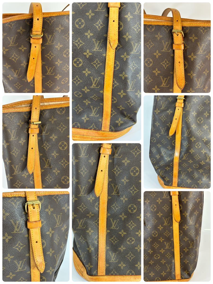 LOUIS VUITTON ルイ ヴィトン モノグラム バケット GM ショルダー