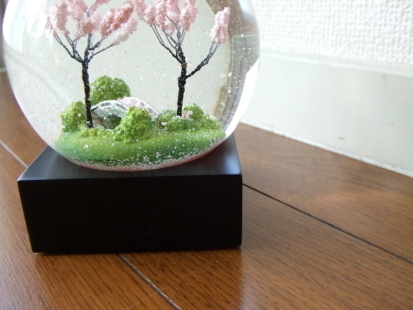 新品/定価1万円☆CoolSnowGlobes☆スノードーム桜　spring春 桜吹雪 高級cool snow globes日本MoMA取り扱いクールスノーグローブ上質 大人_画像6