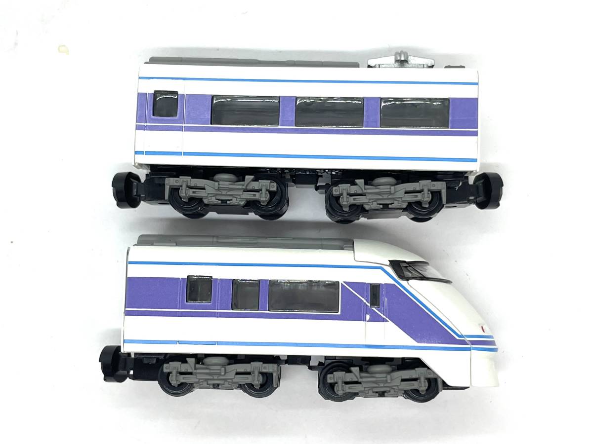 BANDAI バンダイ Bトレインショーティー 東武鉄道 100系 雅基調 スペーシア 2両セット Nゲージ 鉄道模型_画像4