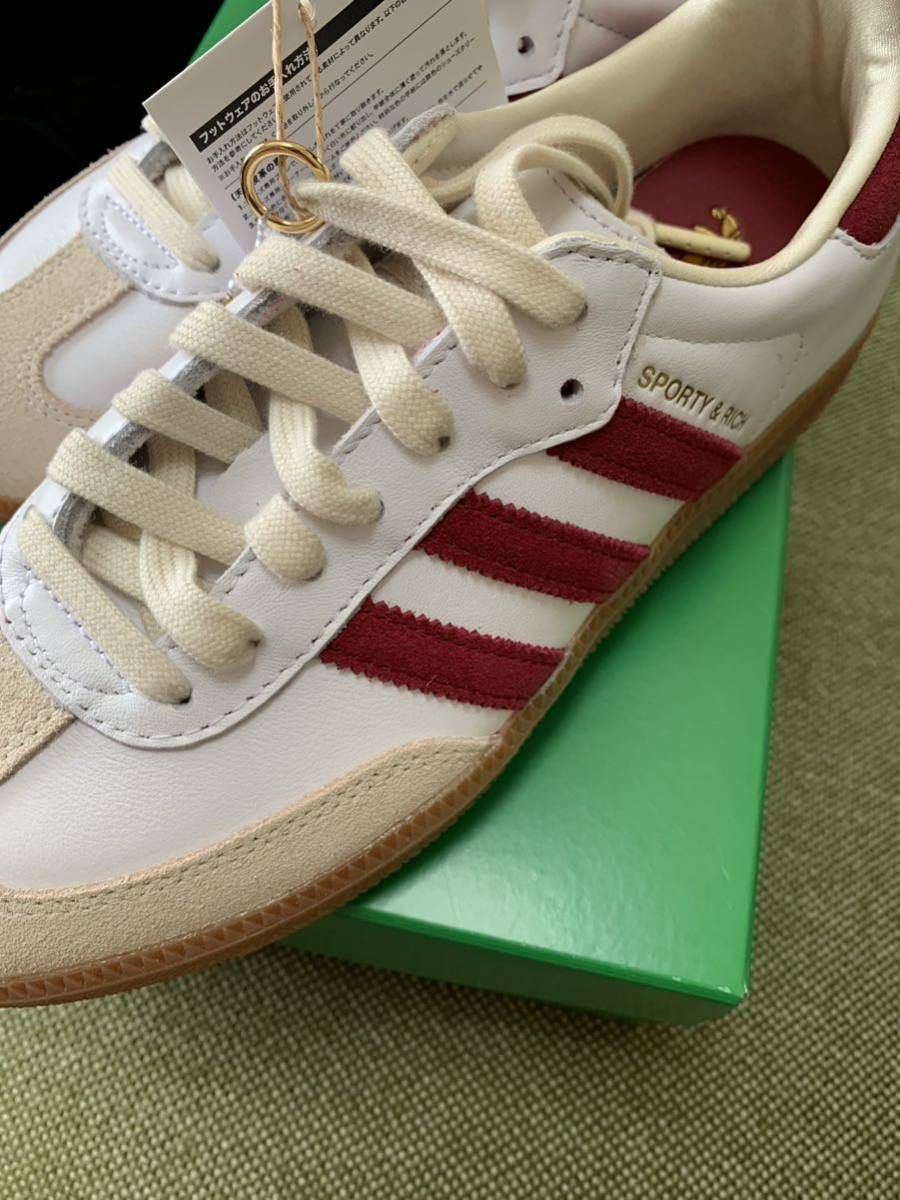 23.5cm SPORTY & RICH × ADIDAS ORIGINALS SAMBA OG RED WHITE/CORE BURGUNDY/CLOUD サンバ スポーティ アンド リッチ レッド IF5660_画像8