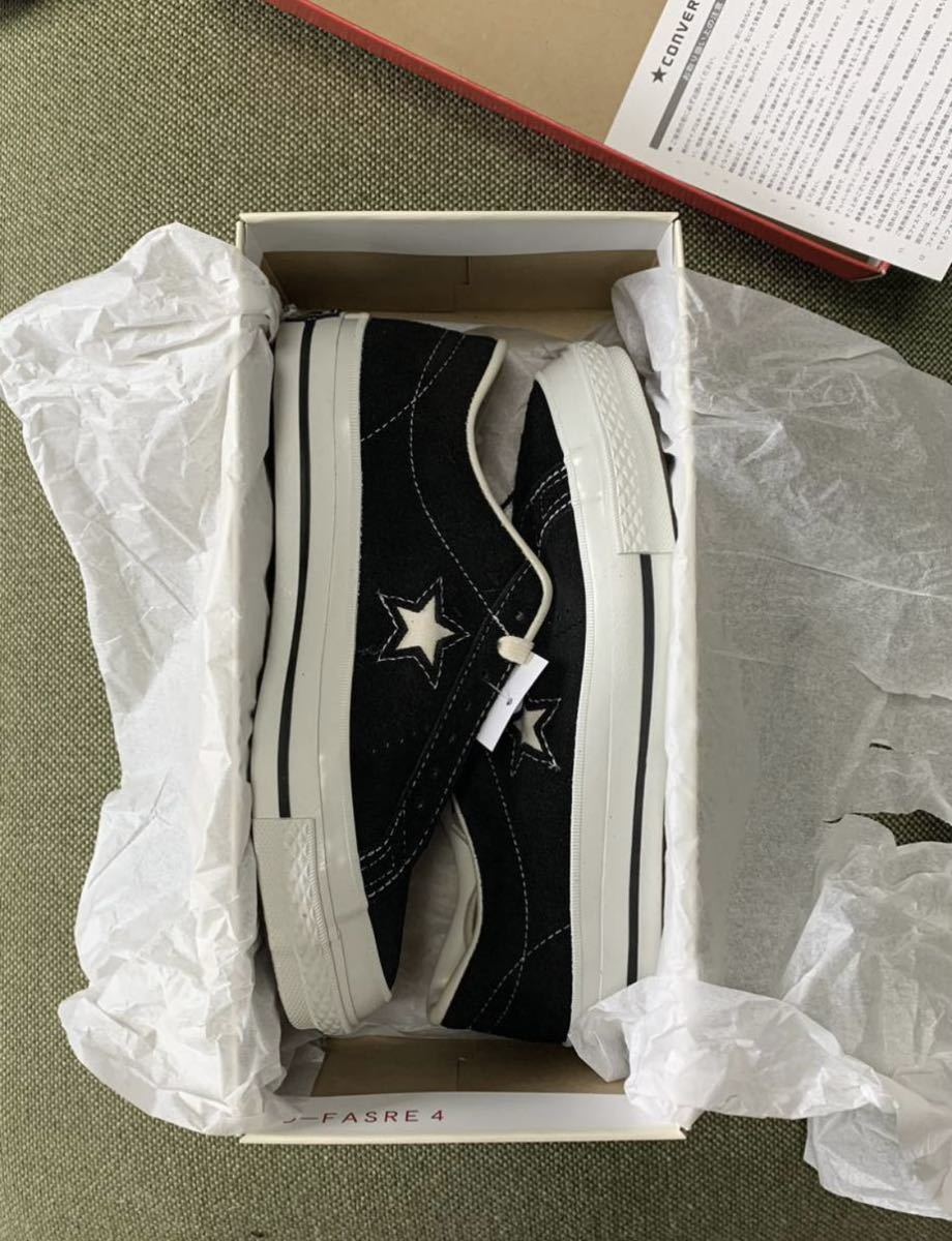 新品 23.5cm CONVERSE TIMELINE ONE STAR J VTG SUEDE BLACK コンバース タイムライン ワンスター ジャパン ヴィンテージ スエード 日本製