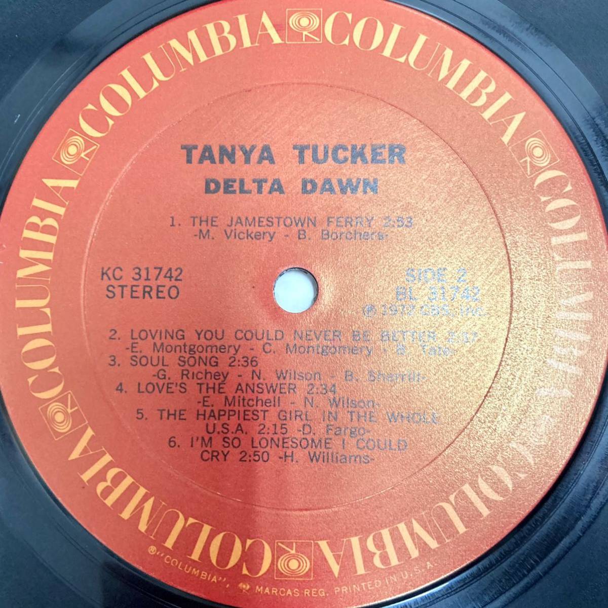 Delta Dawn デルタの夜明け / Tanya Tucker タニヤ・タッカー 【LP アナログ レコード 】_画像6