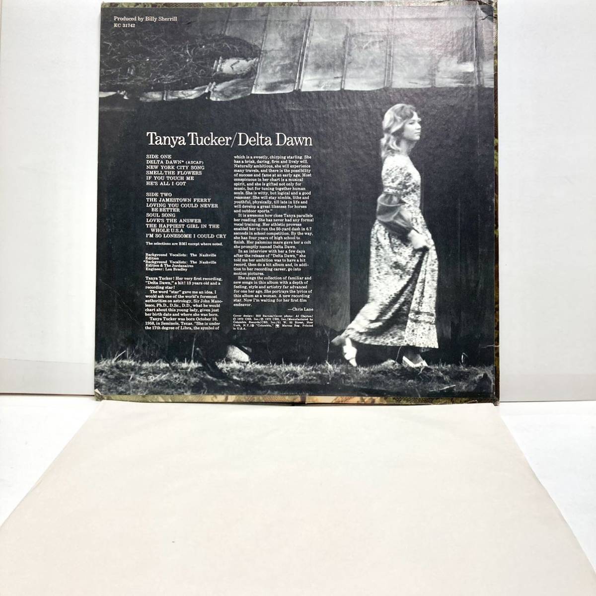 Delta Dawn デルタの夜明け / Tanya Tucker タニヤ・タッカー 【LP アナログ レコード 】_画像9