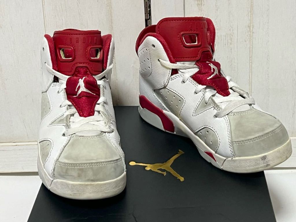 [21.5cm] little Kids Jordan 6 retro little Flex белый воздушный * Jordan AIR JORDAN с коробкой NIKE Nike 